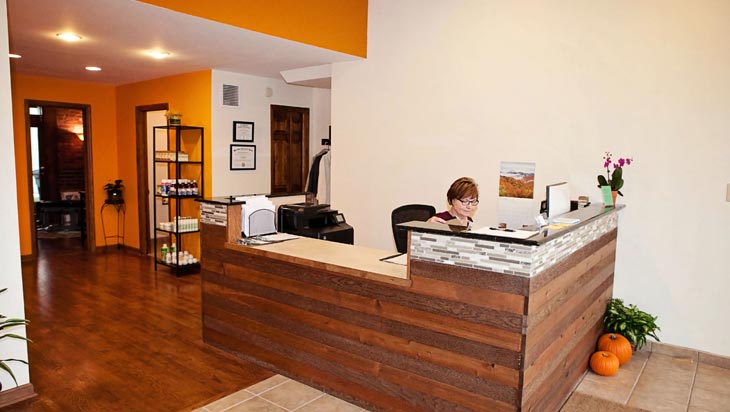 Thrive Chiropractic office and reception area